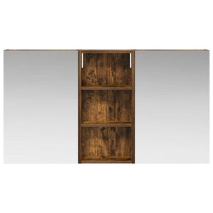 Σετ Ντουλαπιών Μπάνιου με ράφι 3 pcs 110 x 10,5 x 60,5 εκ - Pakobazaar