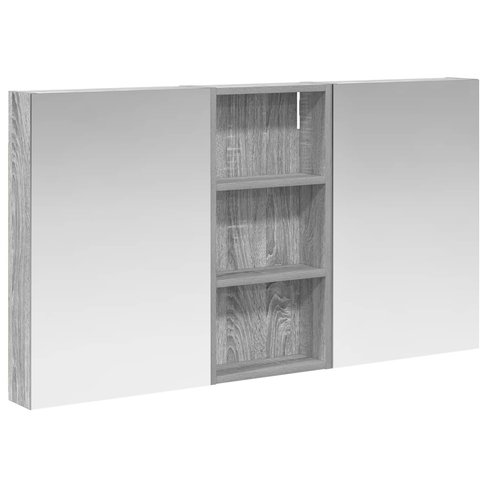 Σετ Ντουλαπιών Μπάνιου με ράφι 3 pcs 110 x 10,5 x 60,5 εκ - Pakobazaar