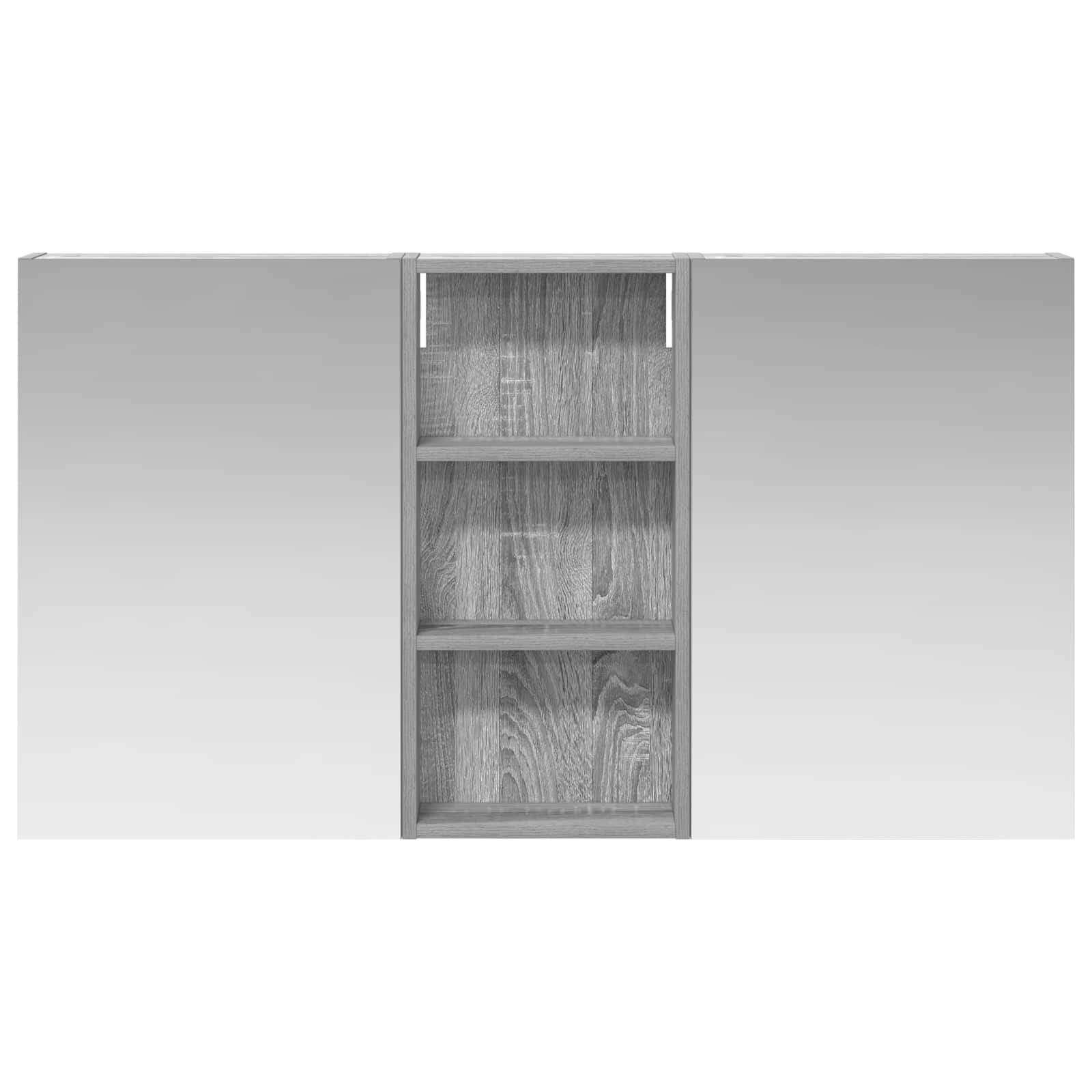 Σετ Ντουλαπιών Μπάνιου με ράφι 3 pcs 110 x 10,5 x 60,5 εκ - Pakobazaar