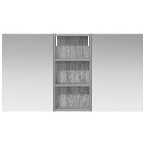 Σετ Ντουλαπιών Μπάνιου με ράφι 3 pcs 110 x 10,5 x 60,5 εκ - Pakobazaar