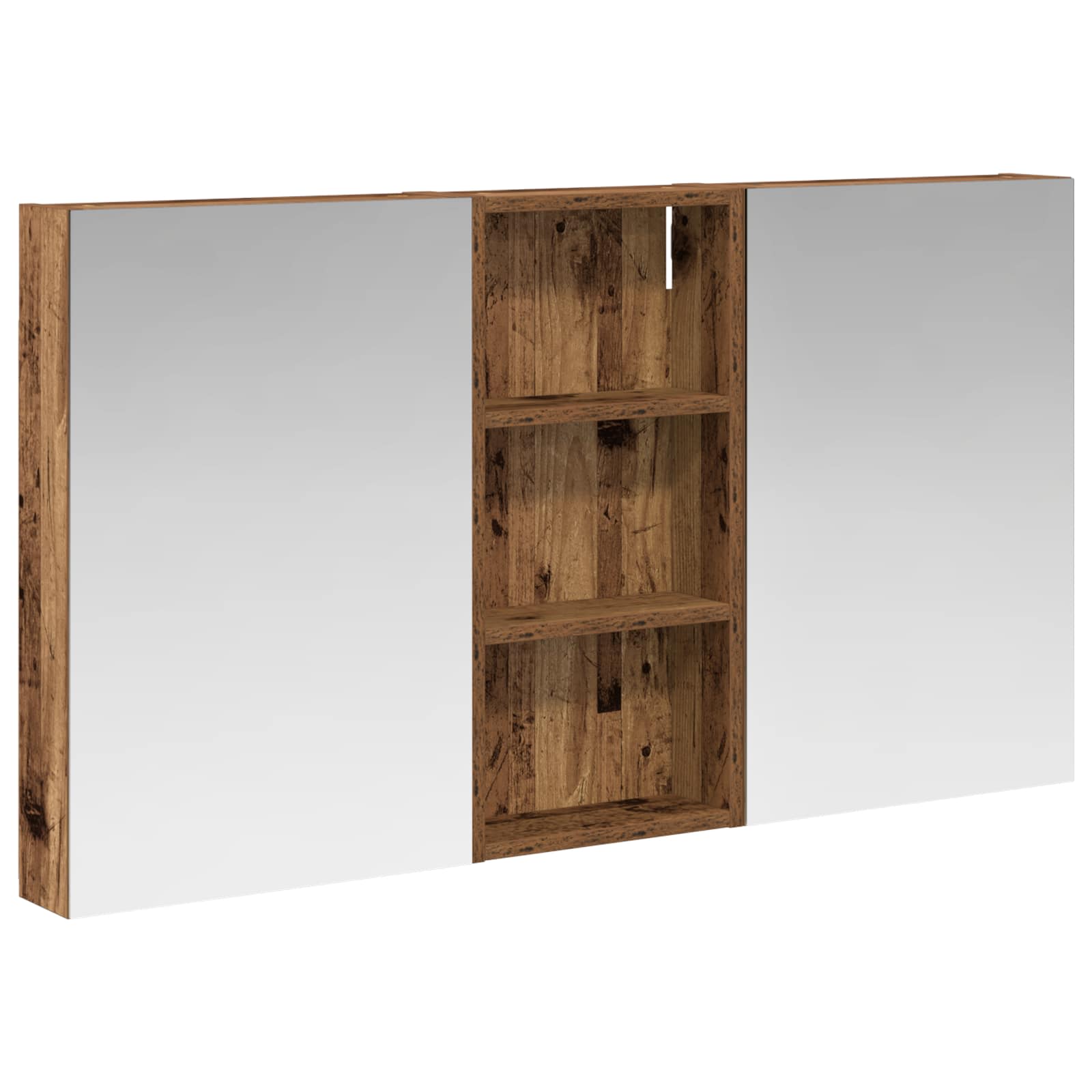 Σετ Ντουλαπιών Μπάνιου με ράφι 3 pcs 110 x 10,5 x 60,5 εκ - Pakobazaar