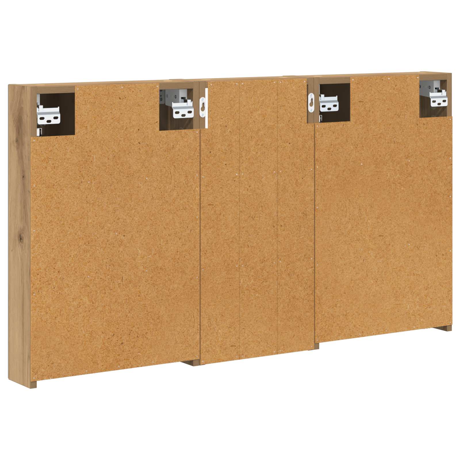 Σετ Ντουλαπιών Μπάνιου με ράφι 3 pcs 110 x 10,5 x 60,5 εκ - Pakobazaar