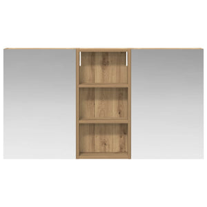 Σετ Ντουλαπιών Μπάνιου με ράφι 3 pcs 110 x 10,5 x 60,5 εκ - Pakobazaar