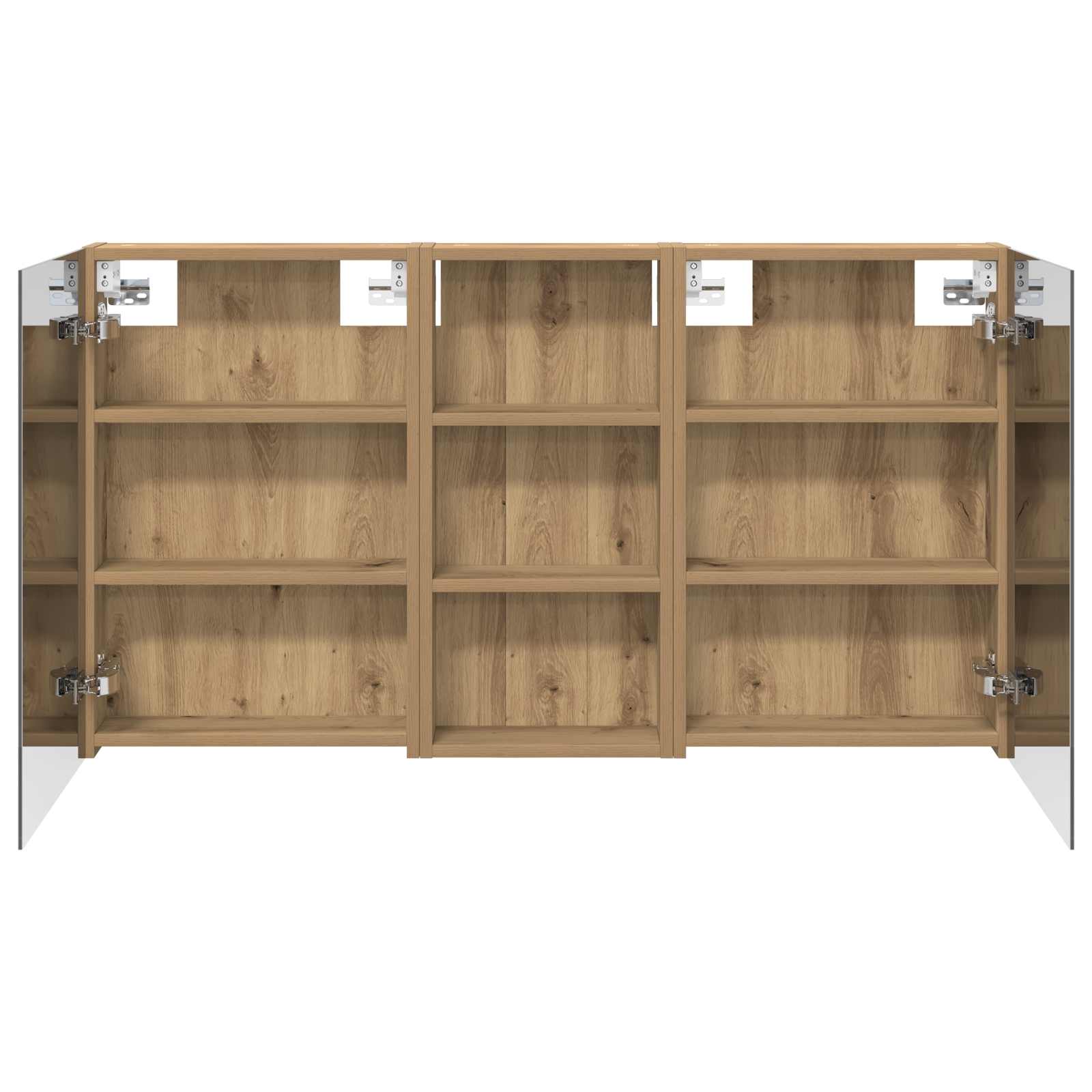 Σετ Ντουλαπιών Μπάνιου με ράφι 3 pcs 110 x 10,5 x 60,5 εκ - Pakobazaar