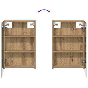 Σετ Ντουλαπιών Μπάνιου με ράφι 3 pcs 110 x 10,5 x 60,5 εκ - Pakobazaar