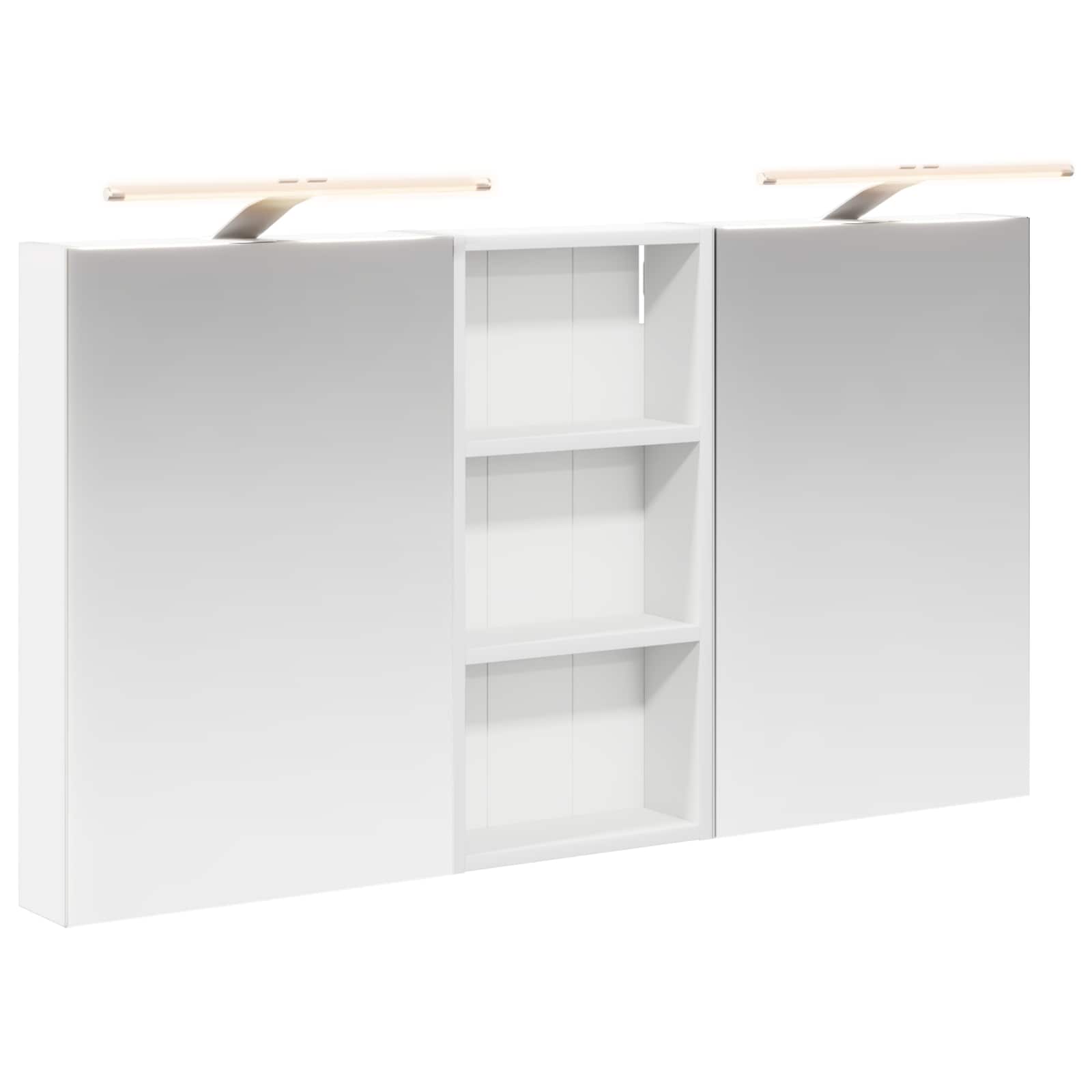 Σετ Ντουλαπιών Μπάνιου με ράφι 3 pcs 110 x 10,5 x 60,5 εκ - Pakobazaar