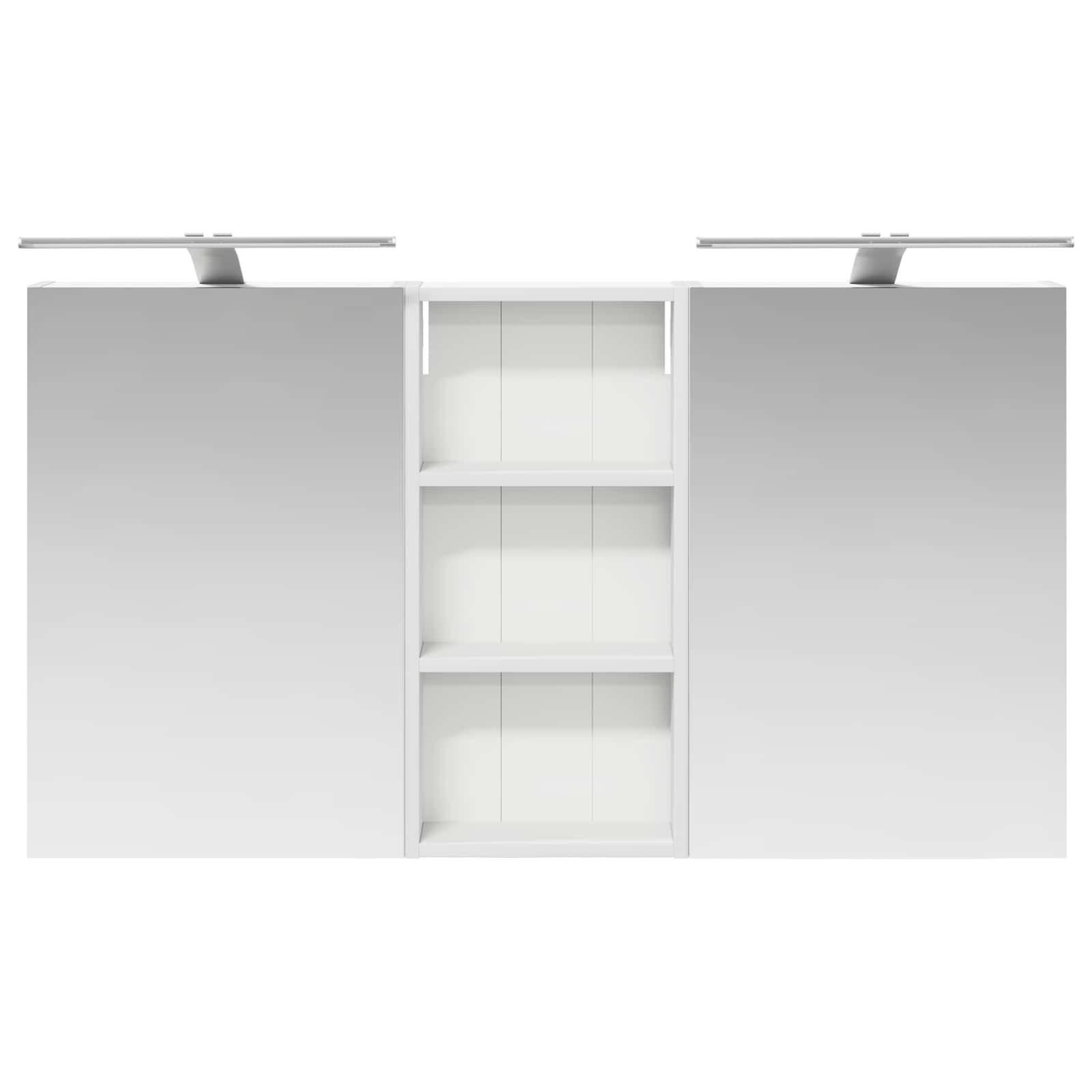 Σετ Ντουλαπιών Μπάνιου με ράφι 3 pcs 110 x 10,5 x 60,5 εκ - Pakobazaar
