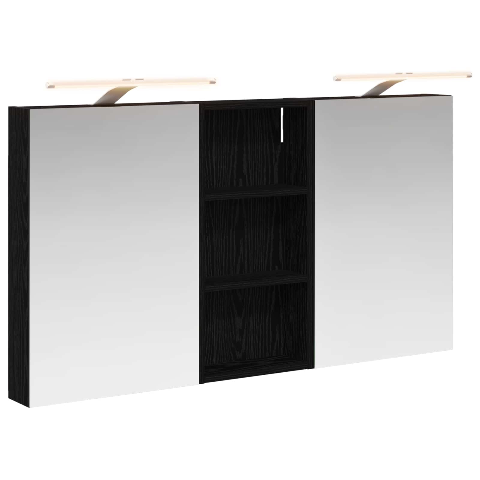 Σετ Ντουλαπιών Μπάνιου με ράφι 3 pcs 110 x 10,5 x 60,5 εκ - Pakobazaar