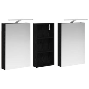 Σετ Ντουλαπιών Μπάνιου με ράφι 3 pcs 110 x 10,5 x 60,5 εκ - Pakobazaar