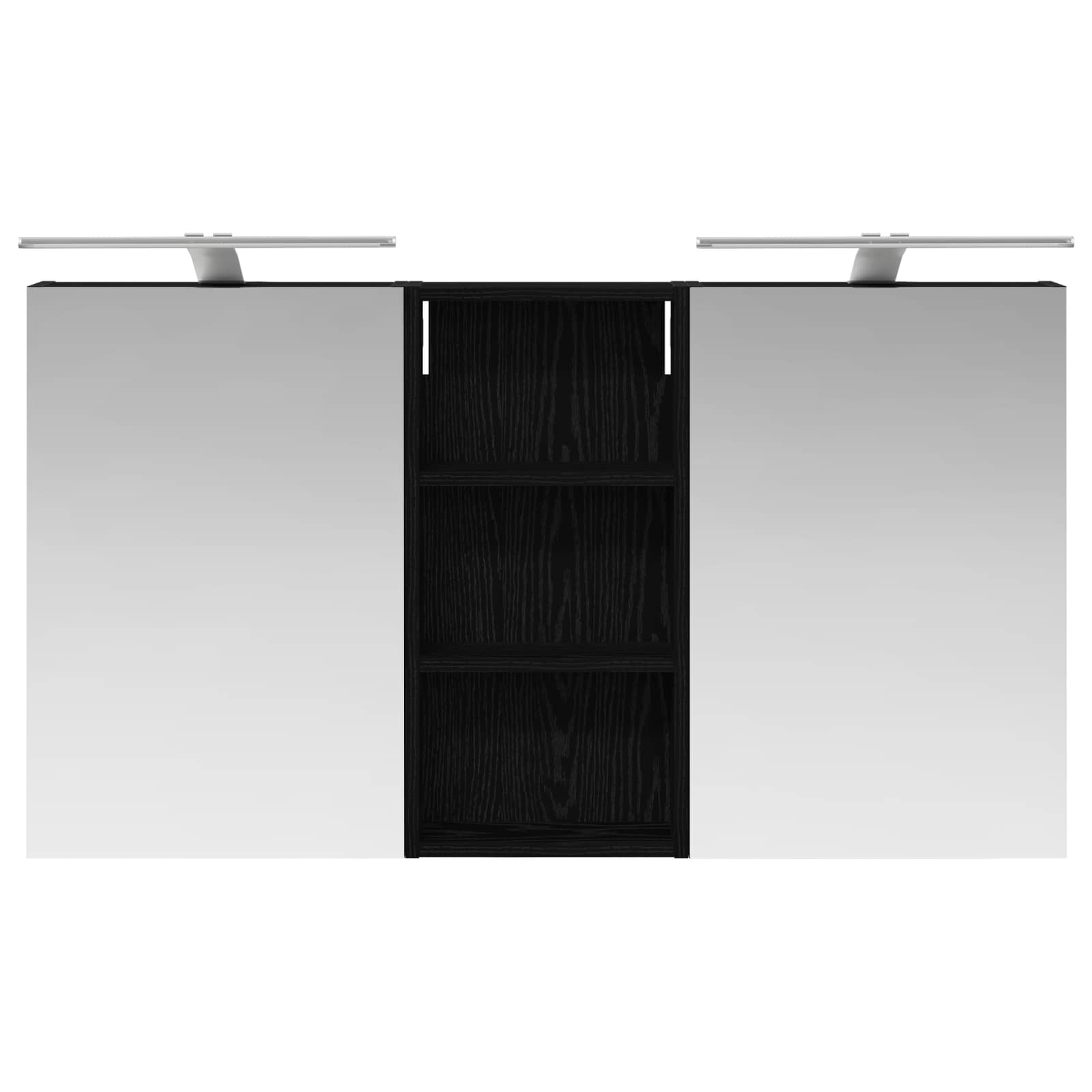 Σετ Ντουλαπιών Μπάνιου με ράφι 3 pcs 110 x 10,5 x 60,5 εκ - Pakobazaar