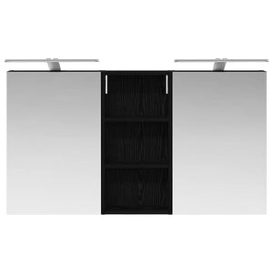 Σετ Ντουλαπιών Μπάνιου με ράφι 3 pcs 110 x 10,5 x 60,5 εκ - Pakobazaar