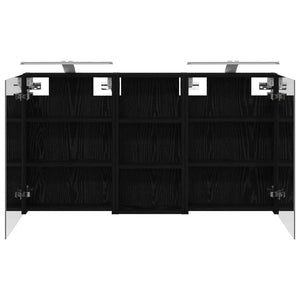 Σετ Ντουλαπιών Μπάνιου με ράφι 3 pcs 110 x 10,5 x 60,5 εκ - Pakobazaar