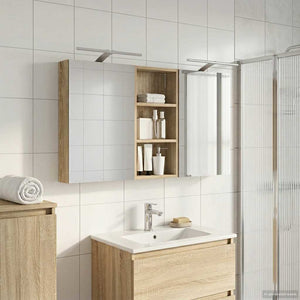 Σετ Ντουλαπιών Μπάνιου με ράφι 3 pcs 110 x 10,5 x 60,5 εκ - Pakobazaar