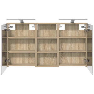 Σετ Ντουλαπιών Μπάνιου με ράφι 3 pcs 110 x 10,5 x 60,5 εκ - Pakobazaar