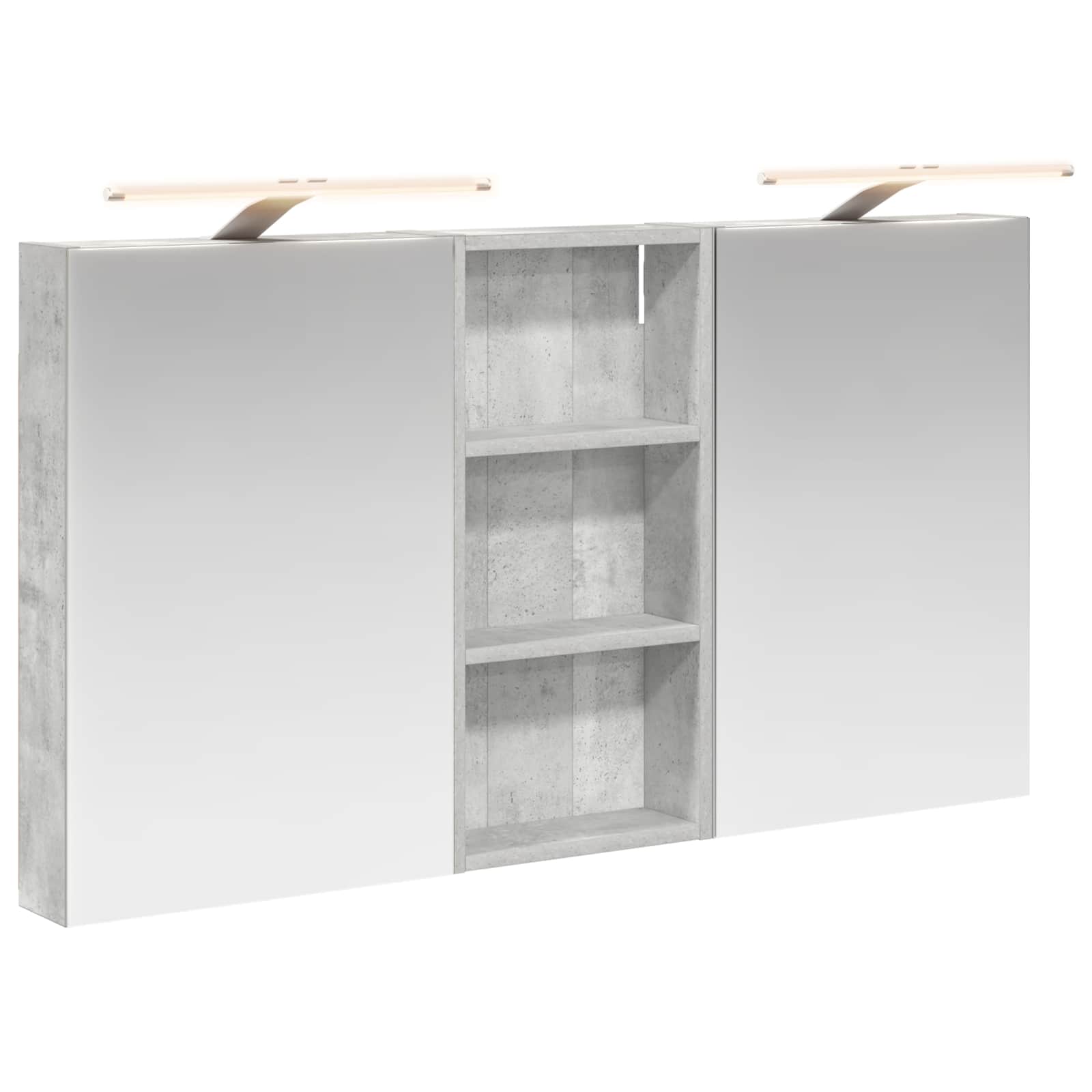 Σετ Ντουλαπιών Μπάνιου με ράφι 3 pcs 110 x 10,5 x 60,5 εκ - Pakobazaar
