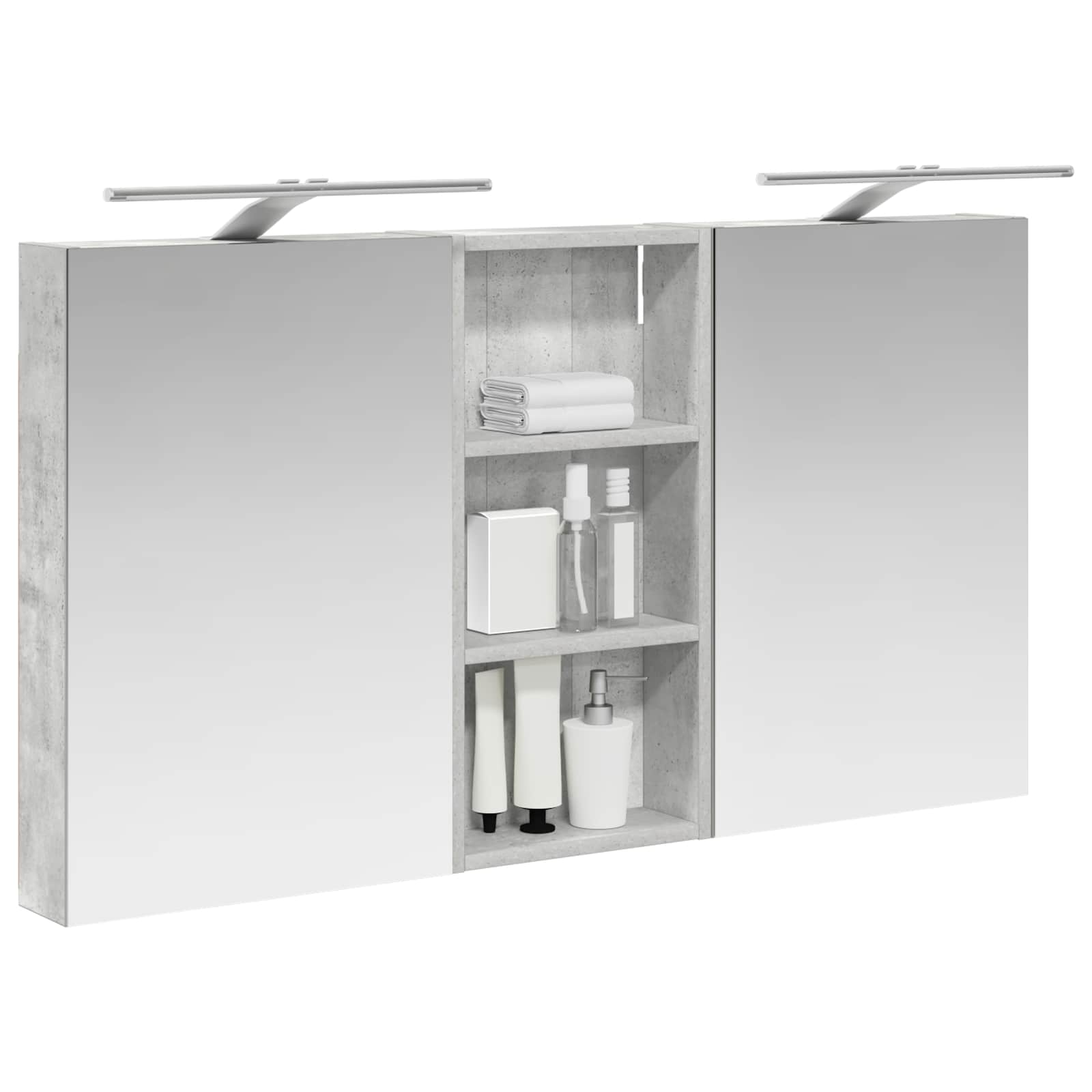 Σετ Ντουλαπιών Μπάνιου με ράφι 3 pcs 110 x 10,5 x 60,5 εκ - Pakobazaar