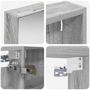 Σετ Ντουλαπιών Μπάνιου με ράφι 3 pcs 110 x 10,5 x 60,5 εκ - Pakobazaar
