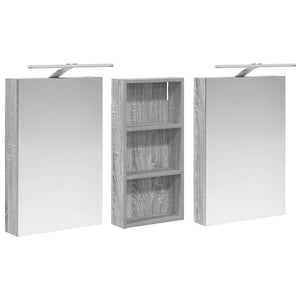 Σετ Ντουλαπιών Μπάνιου με ράφι 3 pcs 110 x 10,5 x 60,5 εκ - Pakobazaar