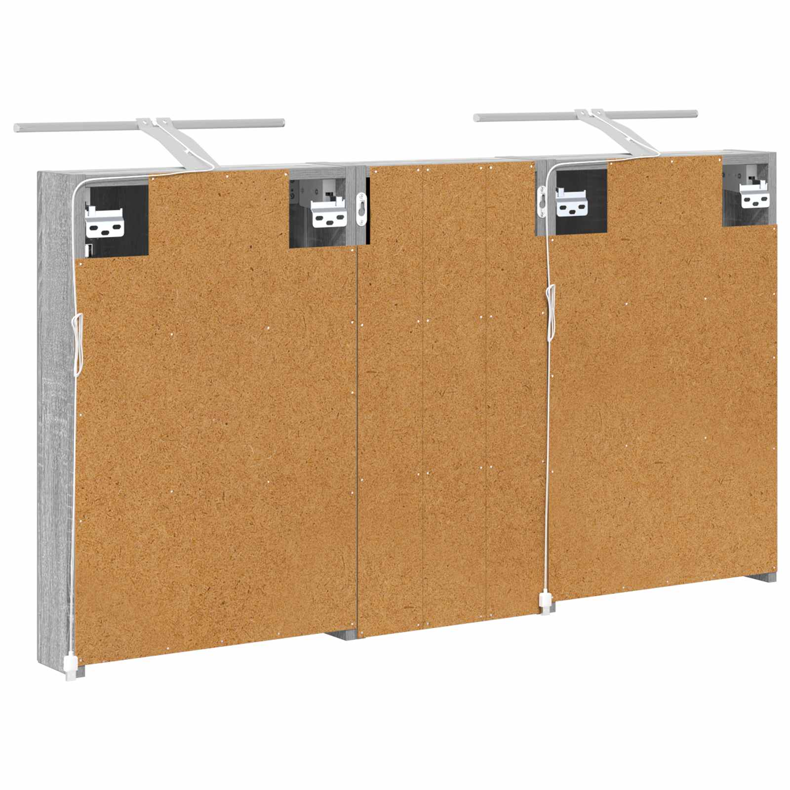 Σετ Ντουλαπιών Μπάνιου με ράφι 3 pcs 110 x 10,5 x 60,5 εκ - Pakobazaar