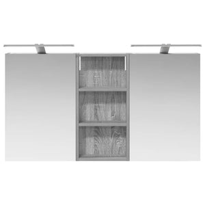 Σετ Ντουλαπιών Μπάνιου με ράφι 3 pcs 110 x 10,5 x 60,5 εκ - Pakobazaar