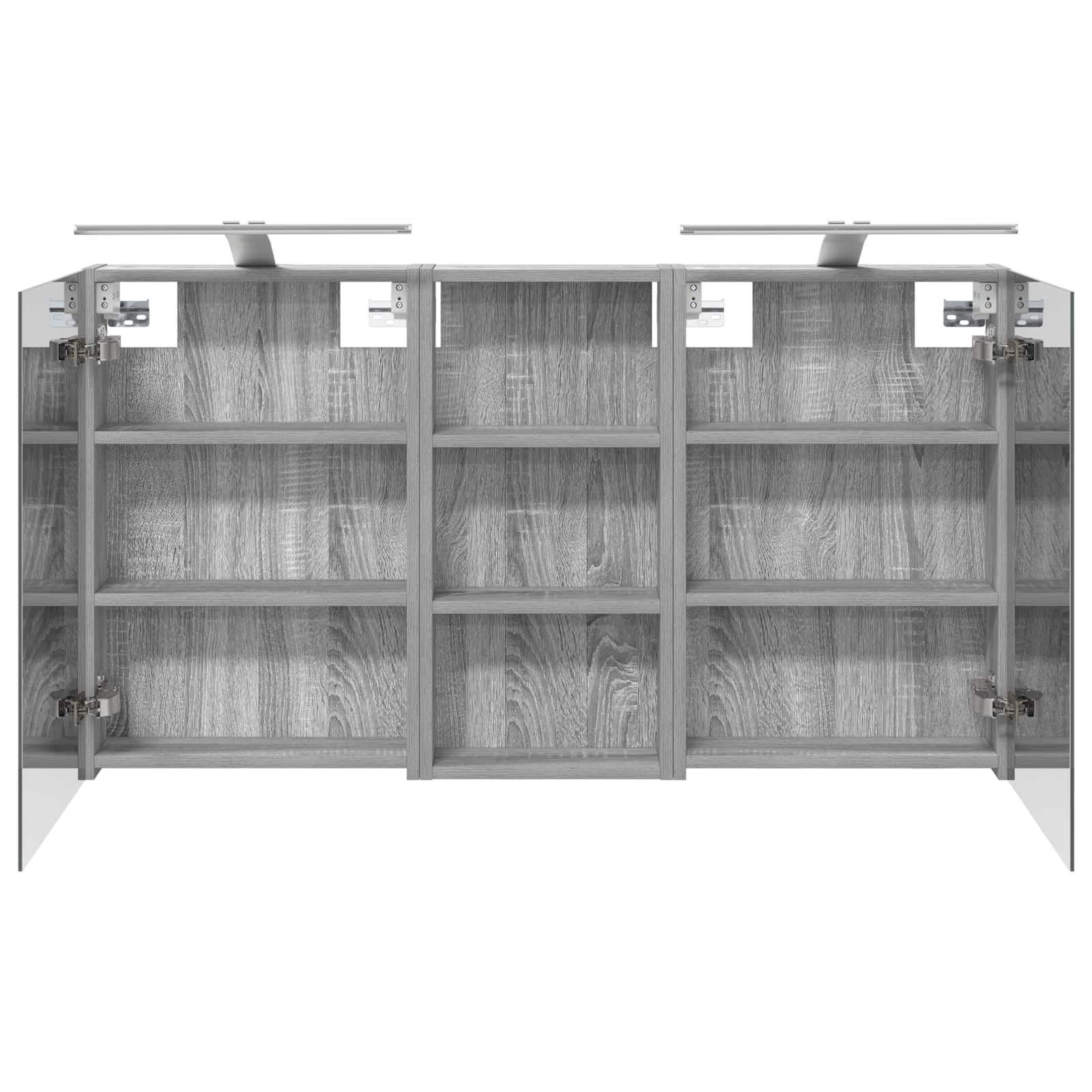 Σετ Ντουλαπιών Μπάνιου με ράφι 3 pcs 110 x 10,5 x 60,5 εκ - Pakobazaar