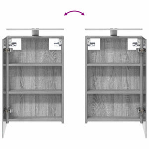 Σετ Ντουλαπιών Μπάνιου με ράφι 3 pcs 110 x 10,5 x 60,5 εκ - Pakobazaar