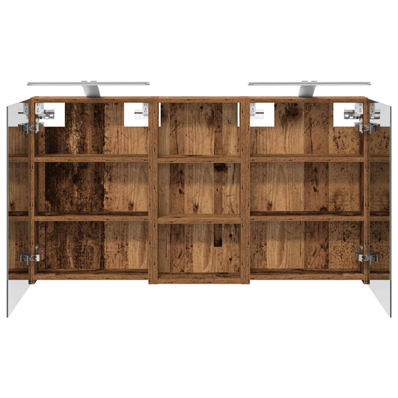 Σετ Ντουλαπιών Μπάνιου με ράφι 3 pcs 110 x 10,5 x 60,5 εκ - Pakobazaar
