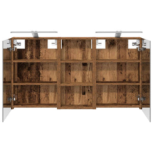 Σετ Ντουλαπιών Μπάνιου με ράφι 3 pcs 110 x 10,5 x 60,5 εκ - Pakobazaar