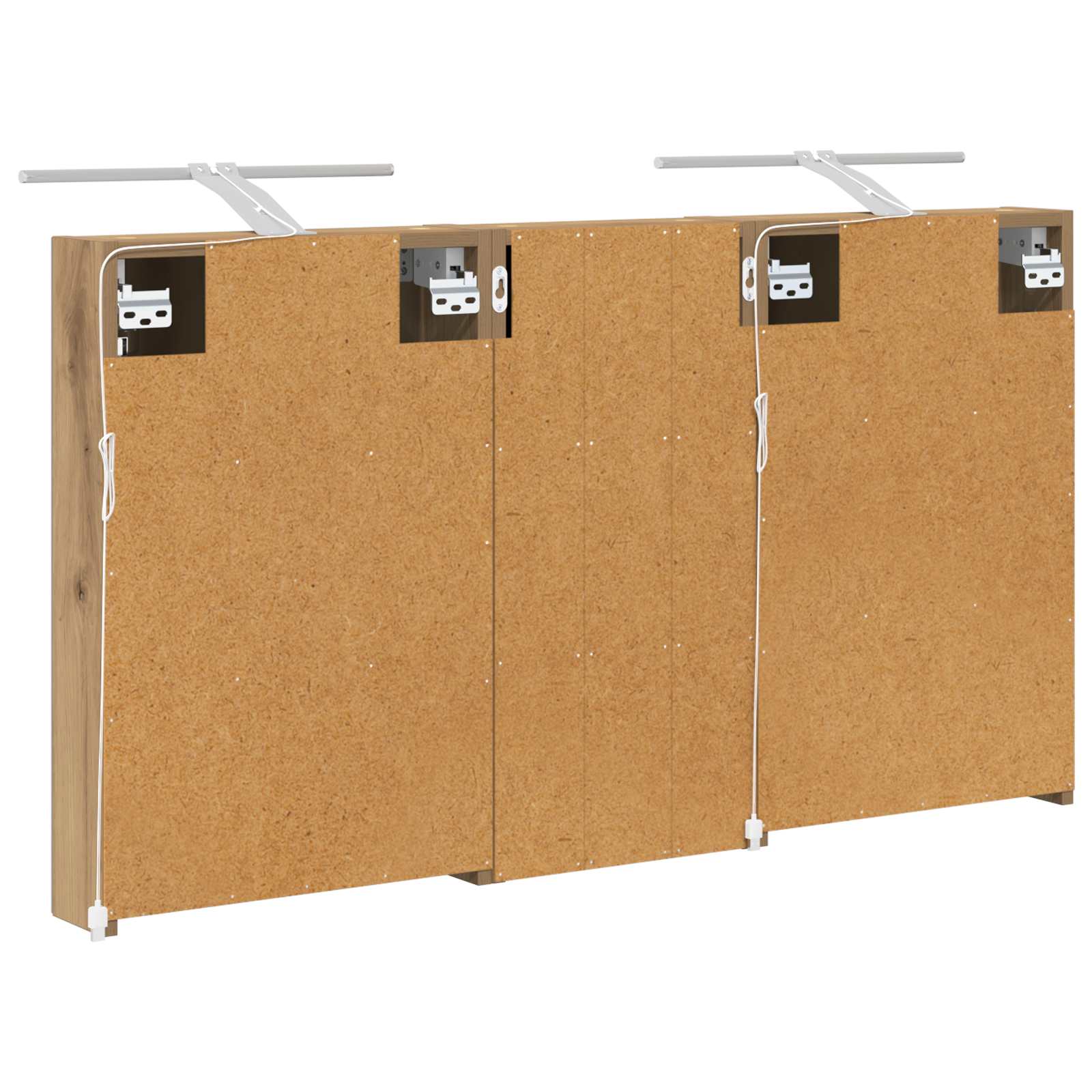 Σετ Ντουλαπιών Μπάνιου με ράφι 3 pcs 110 x 10,5 x 60,5 εκ - Pakobazaar