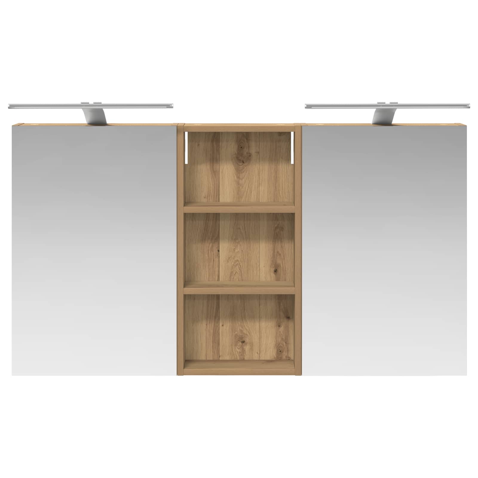 Σετ Ντουλαπιών Μπάνιου με ράφι 3 pcs 110 x 10,5 x 60,5 εκ - Pakobazaar