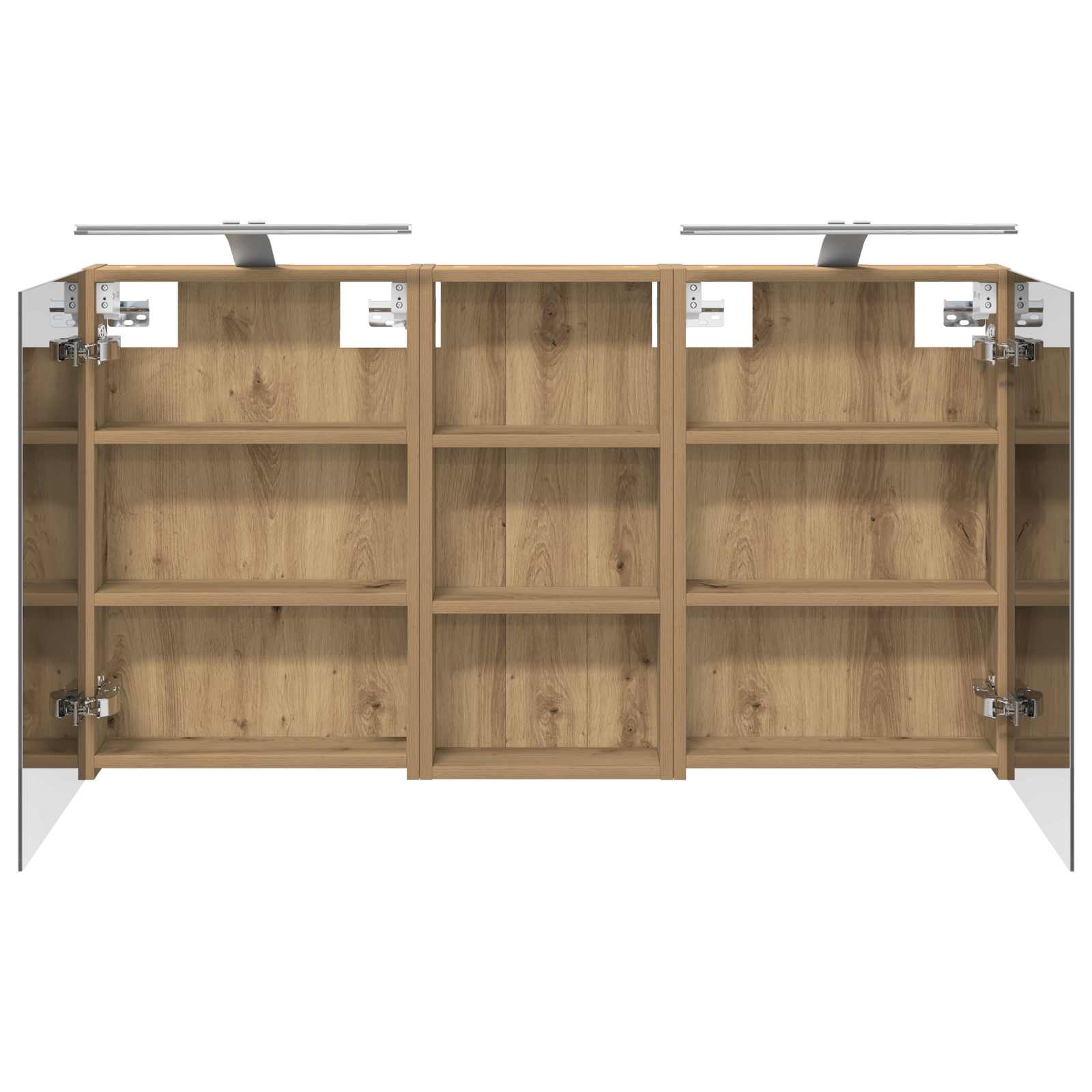 Σετ Ντουλαπιών Μπάνιου με ράφι 3 pcs 110 x 10,5 x 60,5 εκ - Pakobazaar