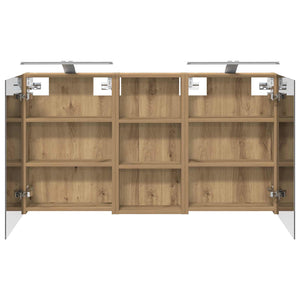 Σετ Ντουλαπιών Μπάνιου με ράφι 3 pcs 110 x 10,5 x 60,5 εκ - Pakobazaar