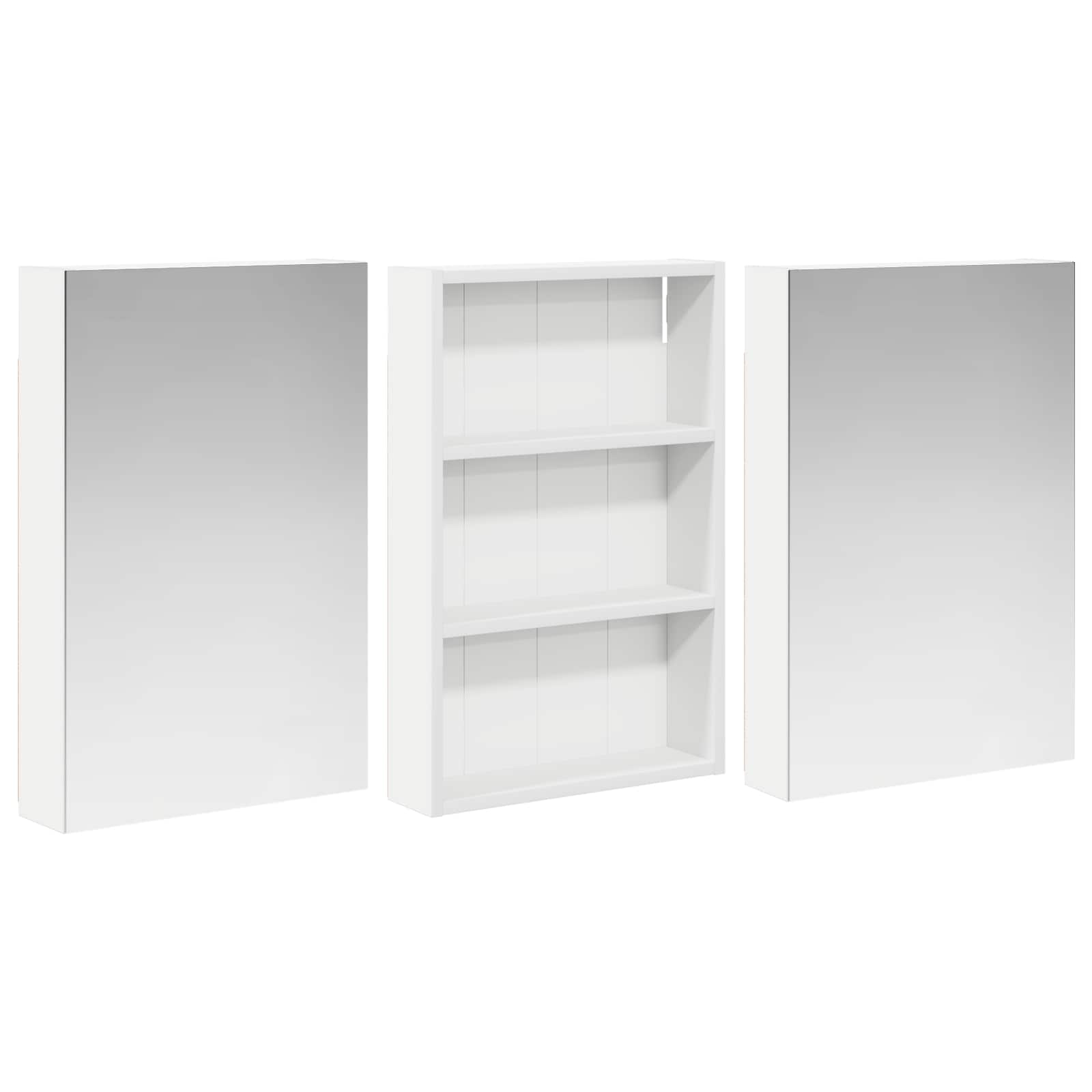 Σετ Ντουλαπιών Μπάνιου με ράφι 3 pcs 120 x 10,5 x 60,5 εκ - Pakobazaar
