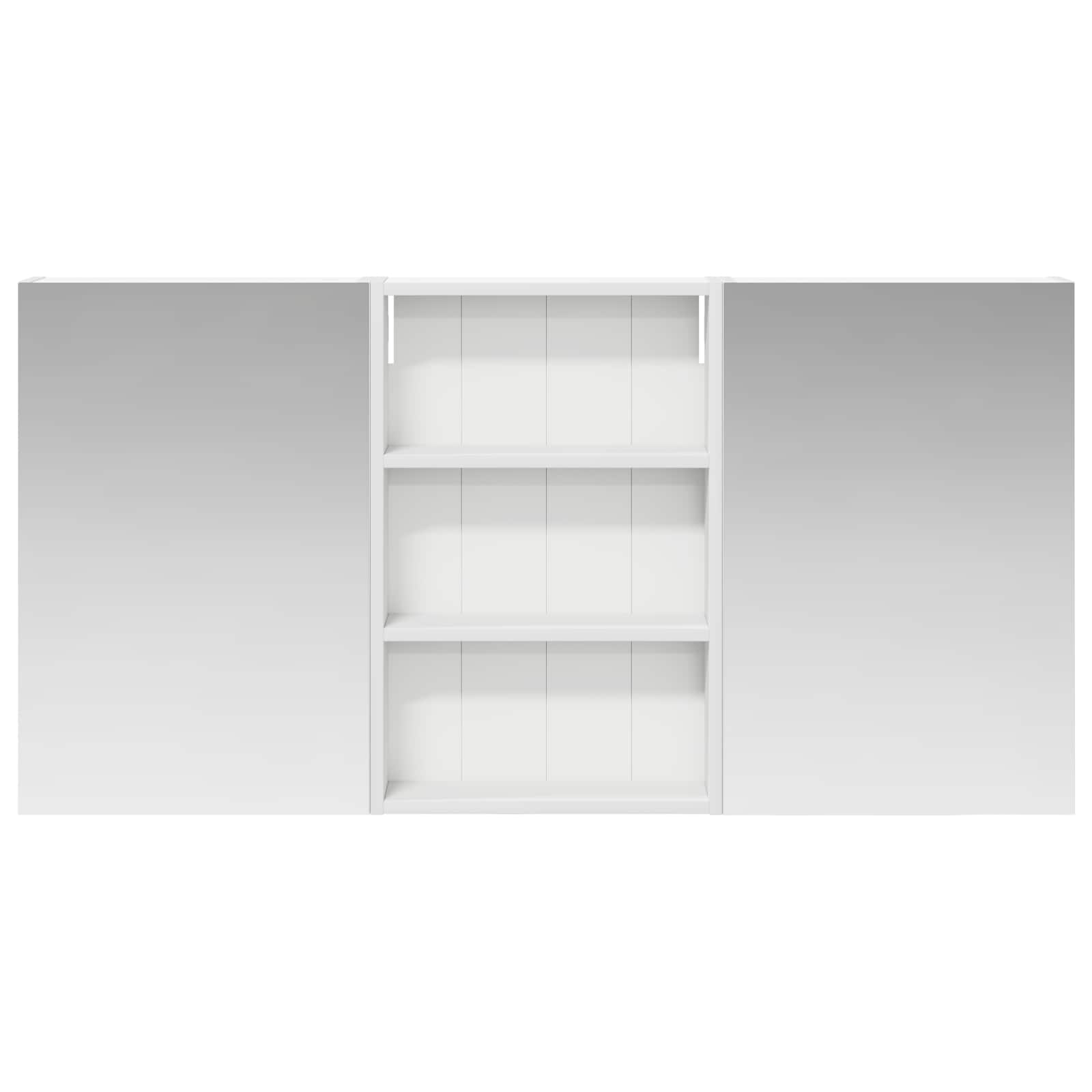 Σετ Ντουλαπιών Μπάνιου με ράφι 3 pcs 120 x 10,5 x 60,5 εκ - Pakobazaar