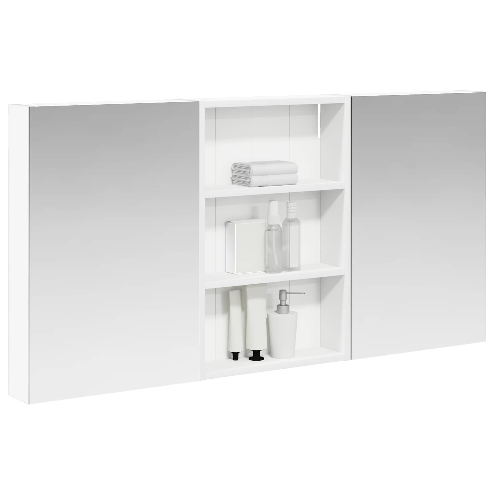 Σετ Ντουλαπιών Μπάνιου με ράφι 3 pcs 120 x 10,5 x 60,5 εκ - Pakobazaar