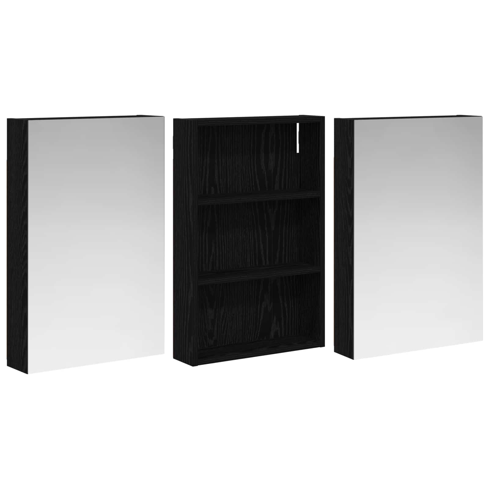 Σετ Ντουλαπιών Μπάνιου με ράφι 3 pcs 120 x 10,5 x 60,5 εκ - Pakobazaar