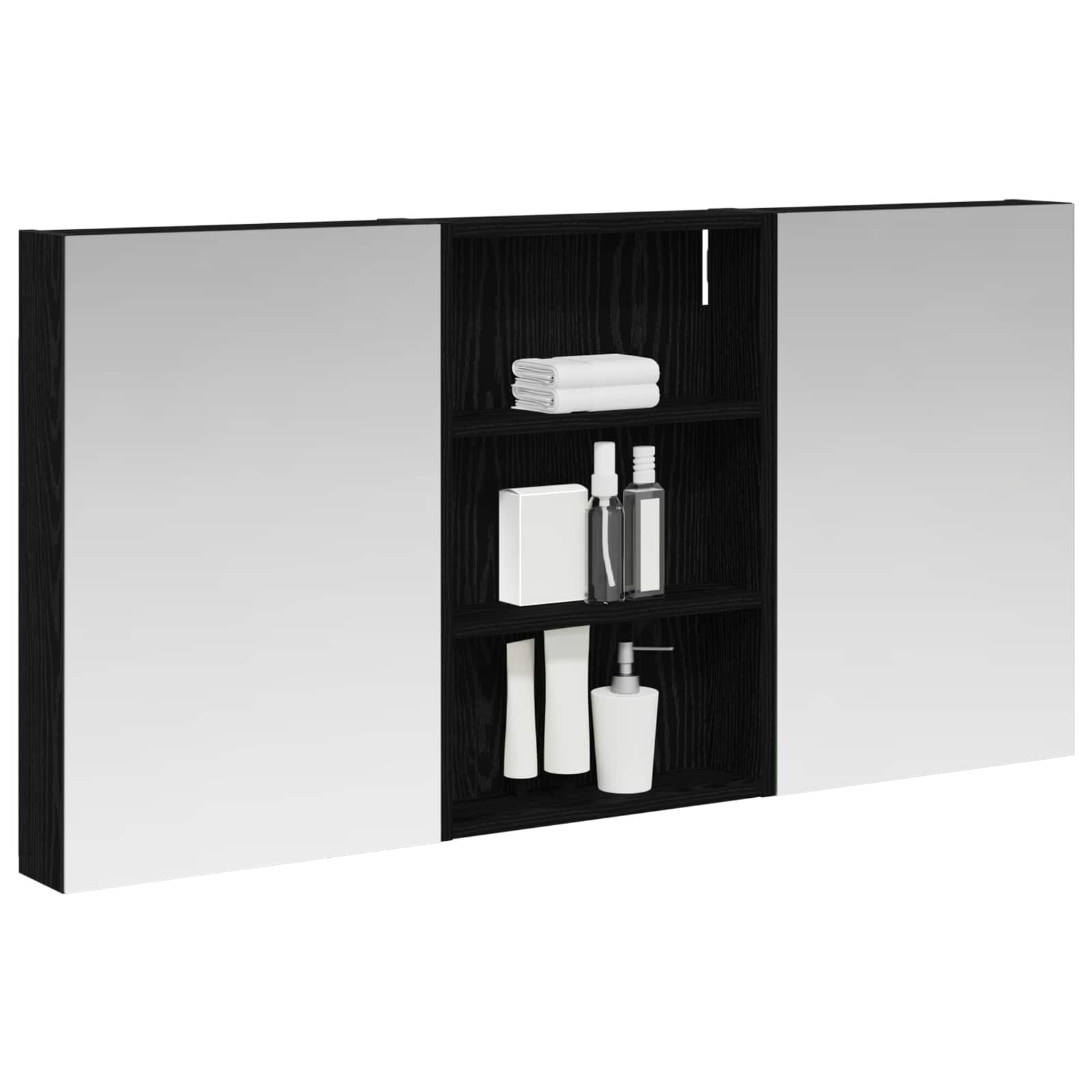 Σετ Ντουλαπιών Μπάνιου με ράφι 3 pcs 120 x 10,5 x 60,5 εκ - Pakobazaar