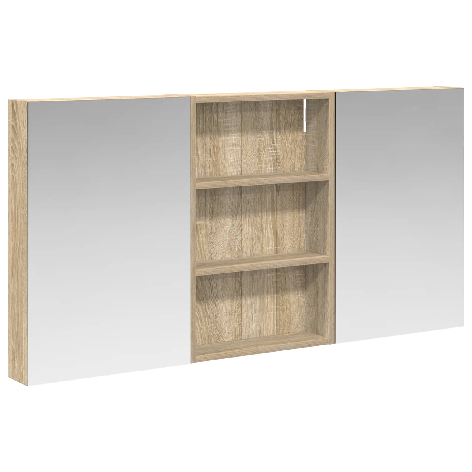 Σετ Ντουλαπιών Μπάνιου με ράφι 3 pcs 120 x 10,5 x 60,5 εκ - Pakobazaar