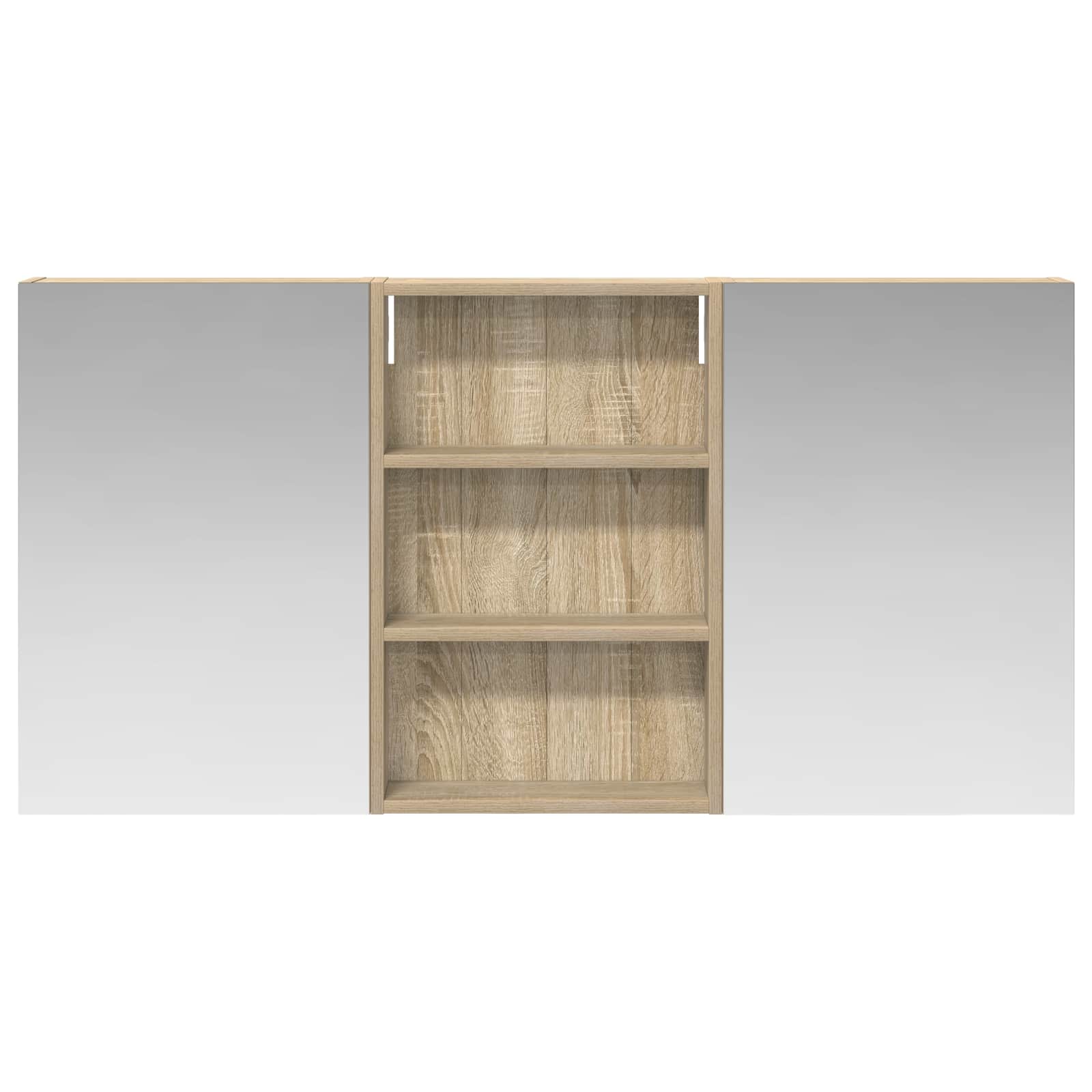 Σετ Ντουλαπιών Μπάνιου με ράφι 3 pcs 120 x 10,5 x 60,5 εκ - Pakobazaar