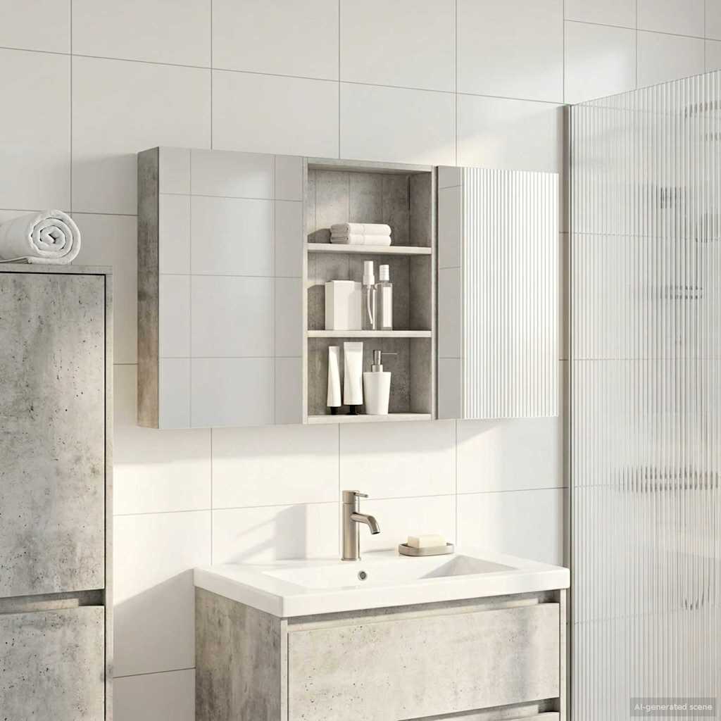 Σετ Ντουλαπιών Μπάνιου με ράφι 3 pcs 120 x 10,5 x 60,5 εκ - Pakobazaar