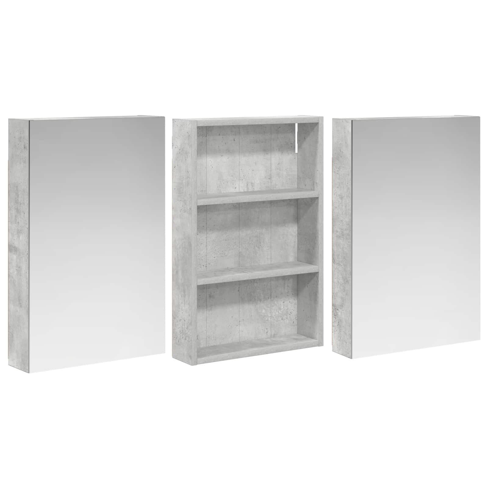 Σετ Ντουλαπιών Μπάνιου με ράφι 3 pcs 120 x 10,5 x 60,5 εκ - Pakobazaar