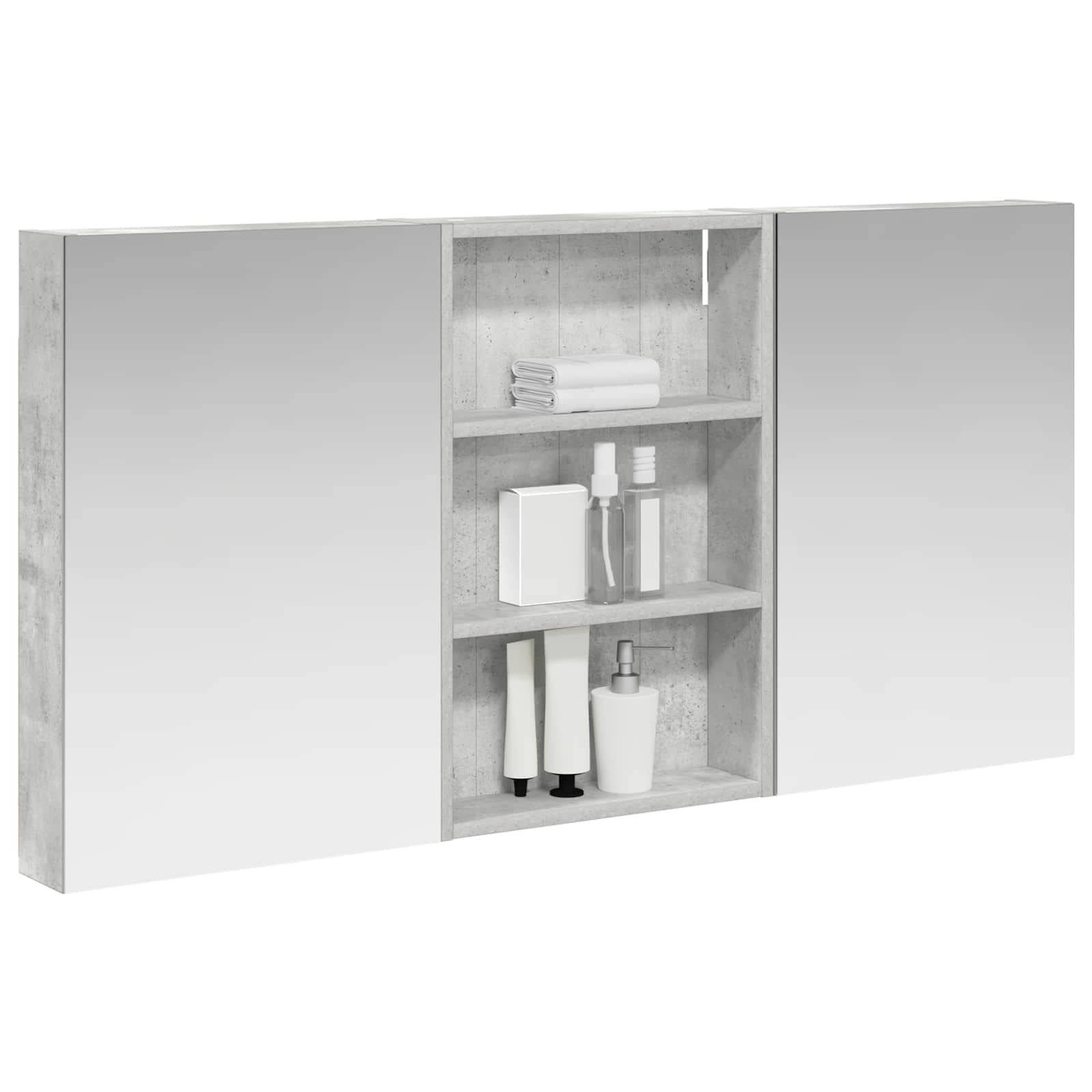Σετ Ντουλαπιών Μπάνιου με ράφι 3 pcs 120 x 10,5 x 60,5 εκ - Pakobazaar