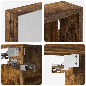 Σετ Ντουλαπιών Μπάνιου με ράφι 3 pcs 120 x 10,5 x 60,5 εκ - Pakobazaar