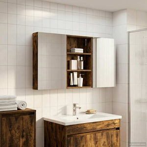 Σετ Ντουλαπιών Μπάνιου με ράφι 3 pcs 120 x 10,5 x 60,5 εκ - Pakobazaar