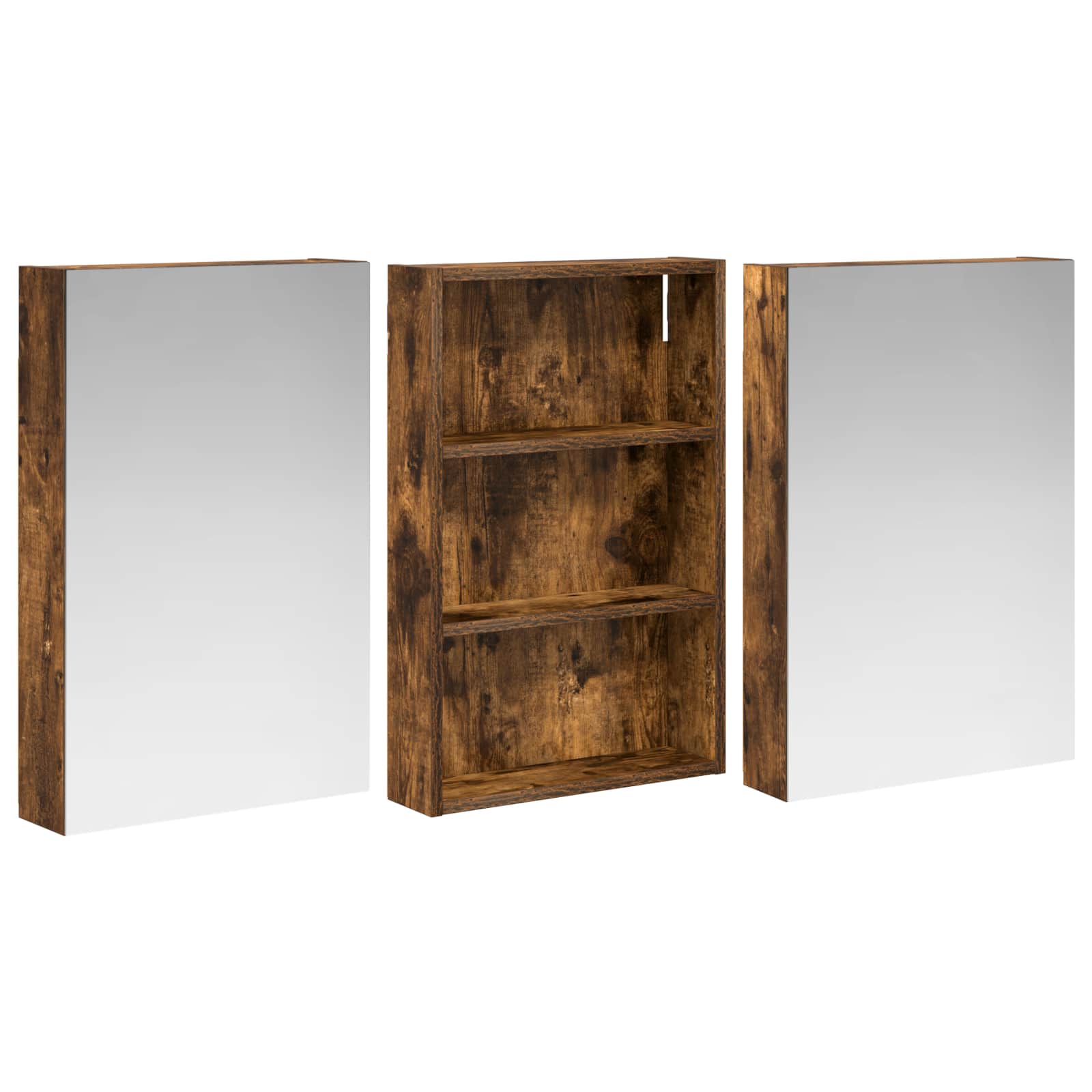 Σετ Ντουλαπιών Μπάνιου με ράφι 3 pcs 120 x 10,5 x 60,5 εκ - Pakobazaar