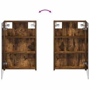 Σετ Ντουλαπιών Μπάνιου με ράφι 3 pcs 120 x 10,5 x 60,5 εκ - Pakobazaar