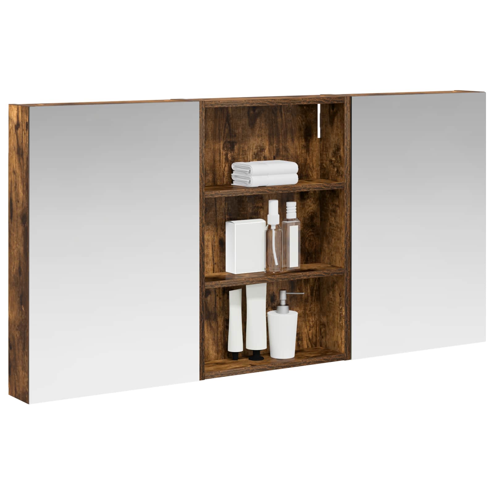 Σετ Ντουλαπιών Μπάνιου με ράφι 3 pcs 120 x 10,5 x 60,5 εκ - Pakobazaar