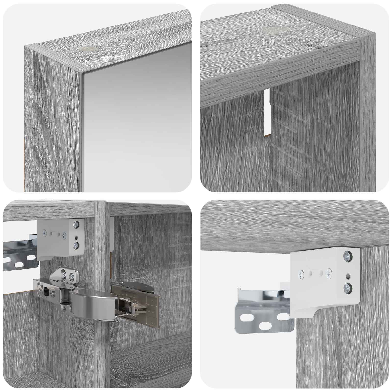 Σετ Ντουλαπιών Μπάνιου με ράφι 3 pcs 120 x 10,5 x 60,5 εκ - Pakobazaar
