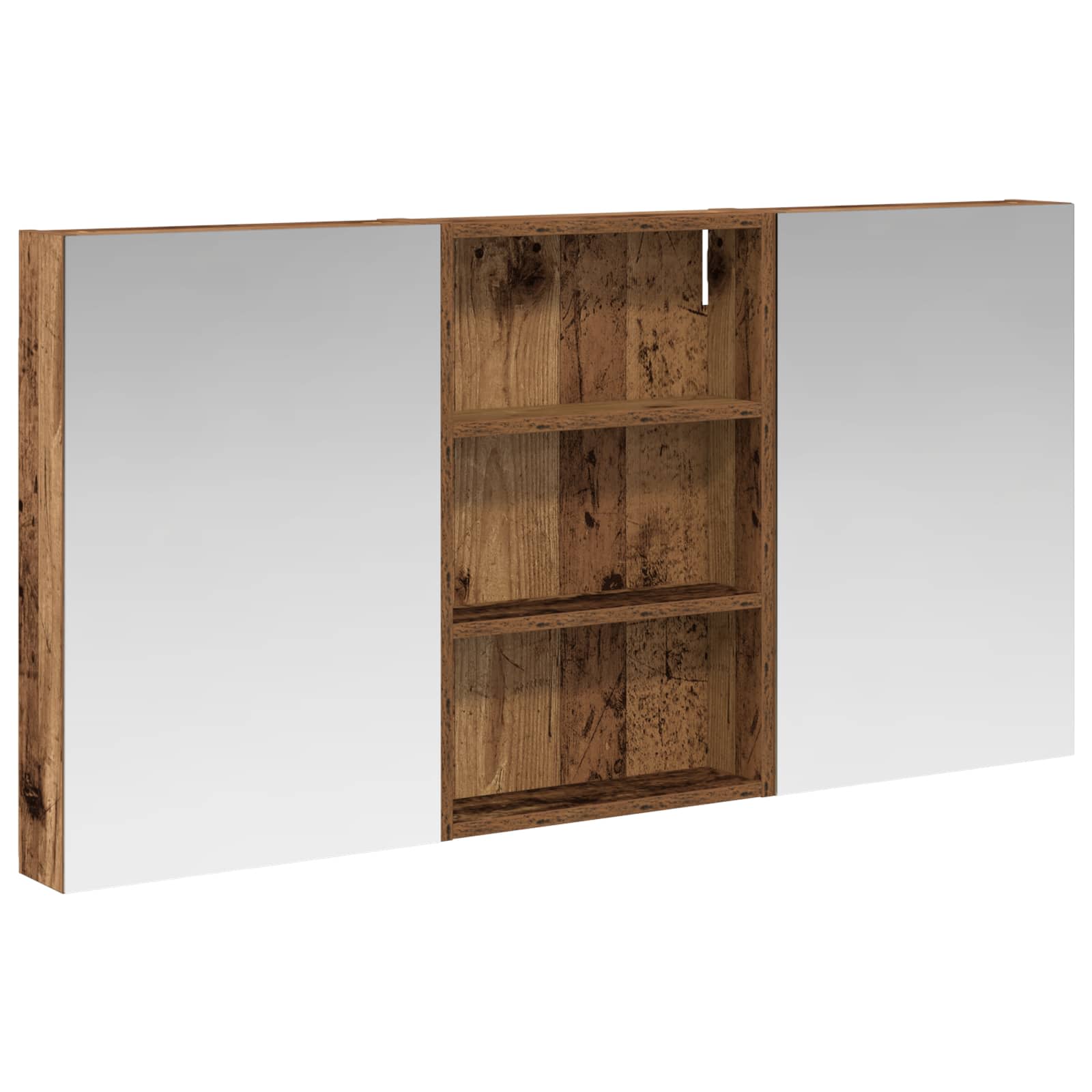 Σετ Ντουλαπιών Μπάνιου με ράφι 3 pcs 120 x 10,5 x 60,5 εκ - Pakobazaar