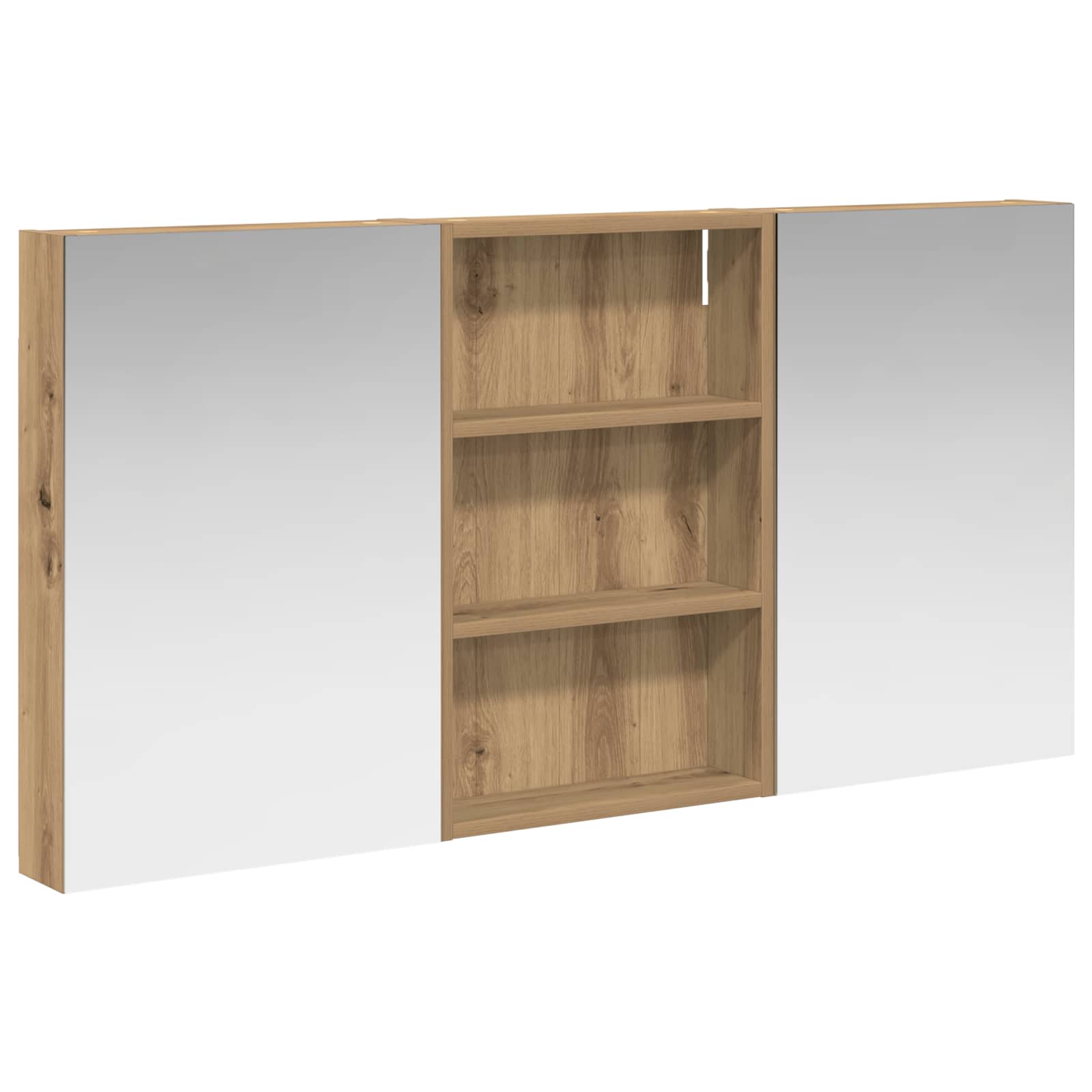 Σετ Ντουλαπιών Μπάνιου με ράφι 3 pcs 120 x 10,5 x 60,5 εκ - Pakobazaar